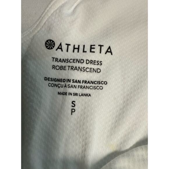 Athleta Transcend Dress White Size SMALL P Built in bra shorts - Picture 9 of 10